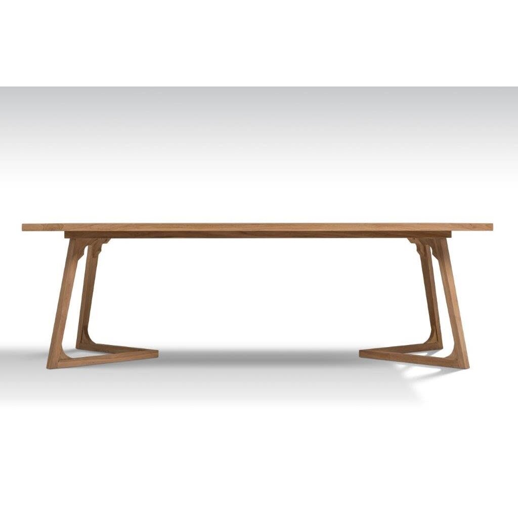 MAGO - Table à manger en Teck 240x115x75 cm