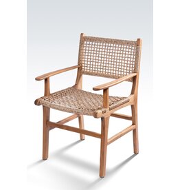 CANGGU - Chaise en teck 54x55x86 cm Crème