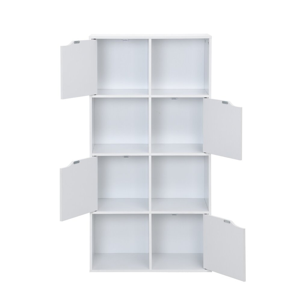 Bibliothèque Lira 4 portes 60x29,5x118,5 Blanc