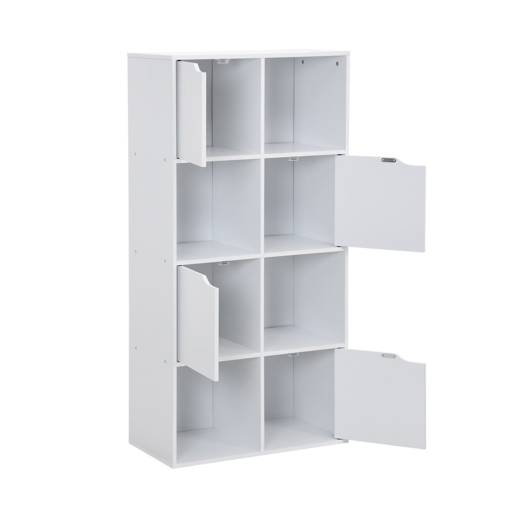 Bibliothèque Lira 4 portes 60x29,5x118,5 Blanc
