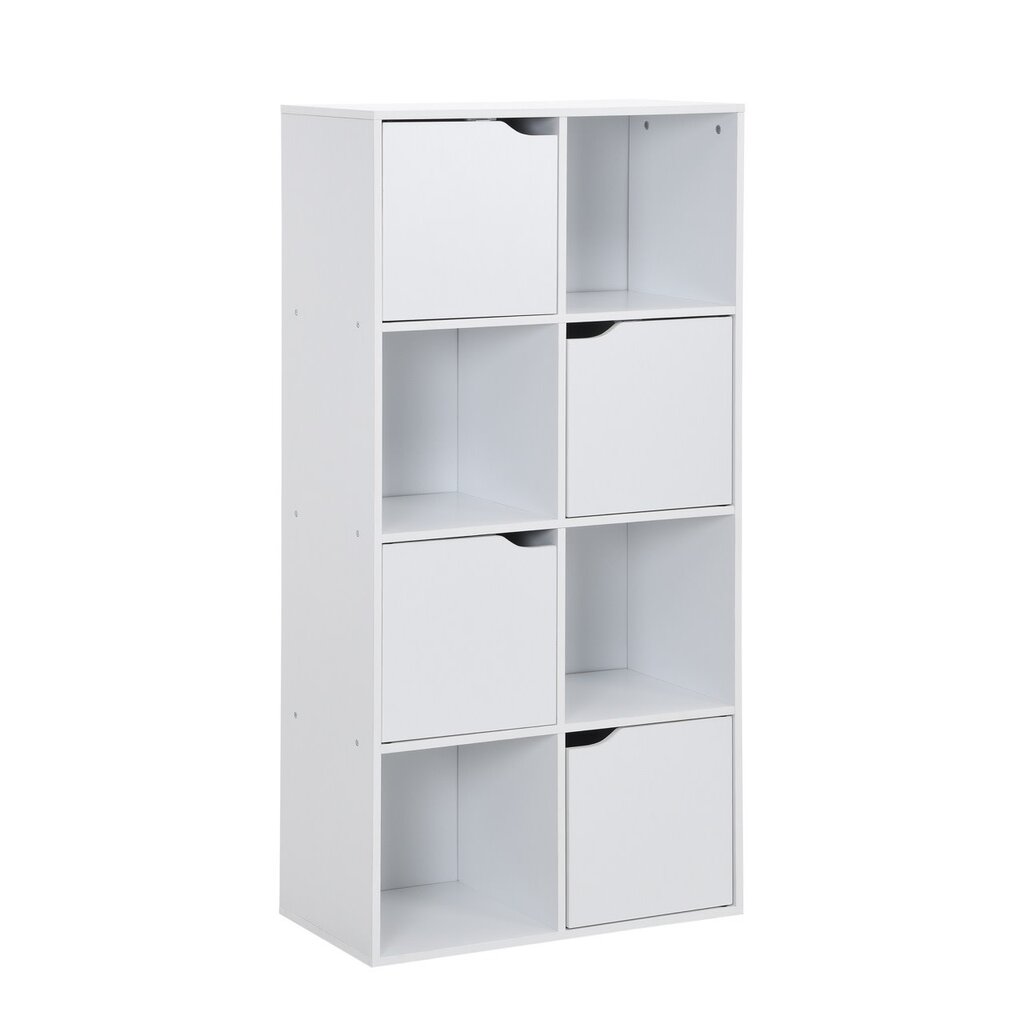 Bibliothèque Lira 4 portes 60x29,5x118,5 Blanc