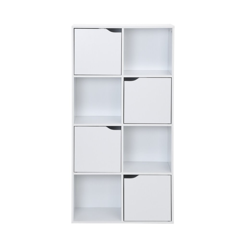 Bibliothèque Lira 4 portes 60x29,5x118,5 Blanc