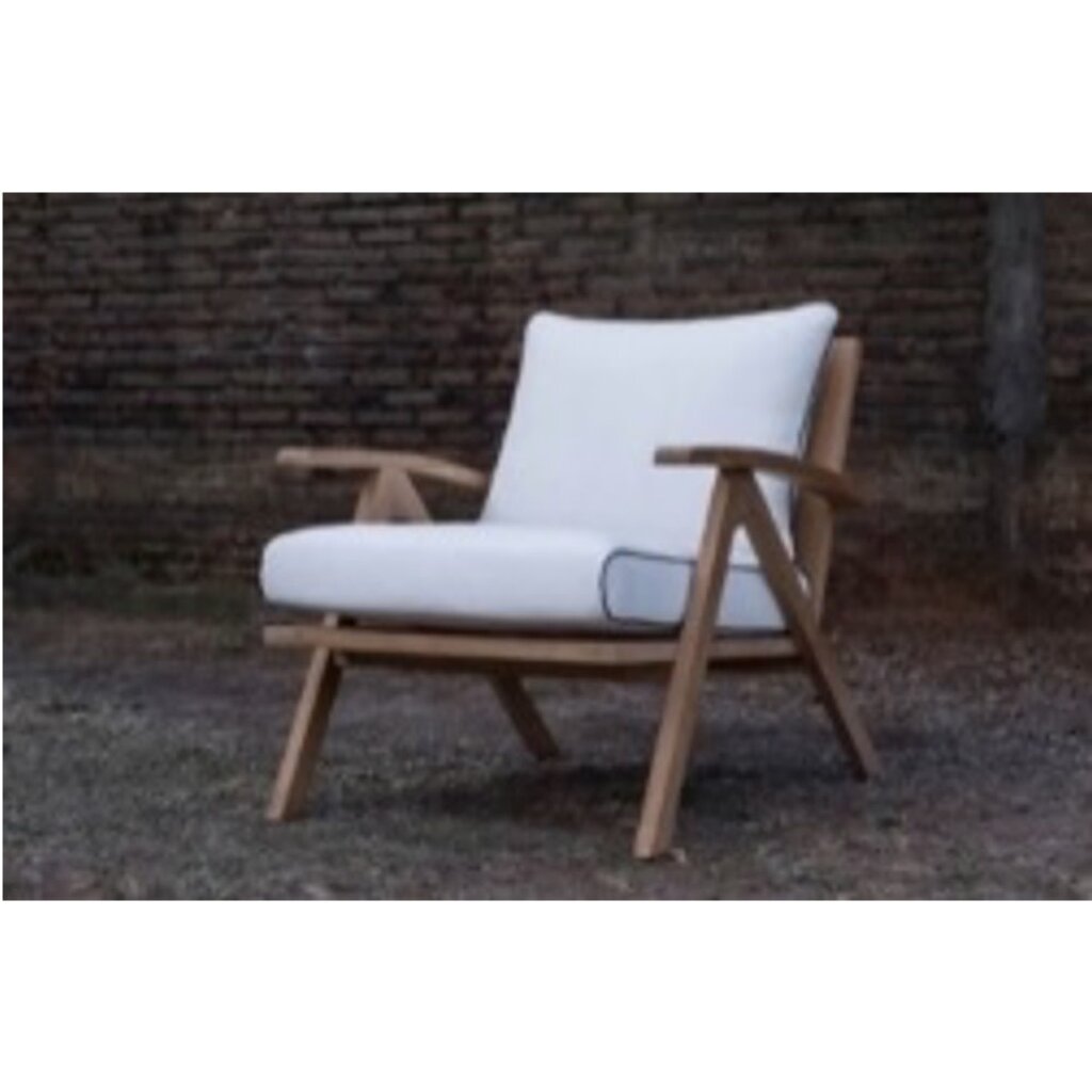 JAVA  Fauteuil en teck avec coussin 75x90x79 cm