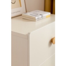 Commode 4 tiroirs 58x43x115 cm Blanc