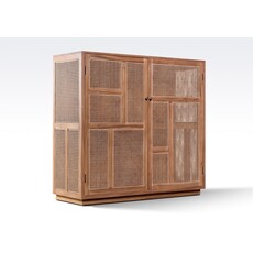 BOHO - Armoire 2 portes en teck 130x45x120 cm