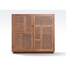 BOHO - Armoire 2 portes en teck 130x45x120 cm