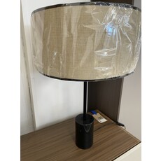 Monarque VIENNE - Lampe en métal et pied en marbre noir