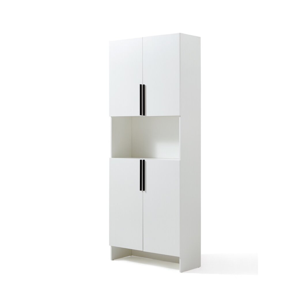 Armoire d'entrée 4 portes 79x33x200 cm Blanc