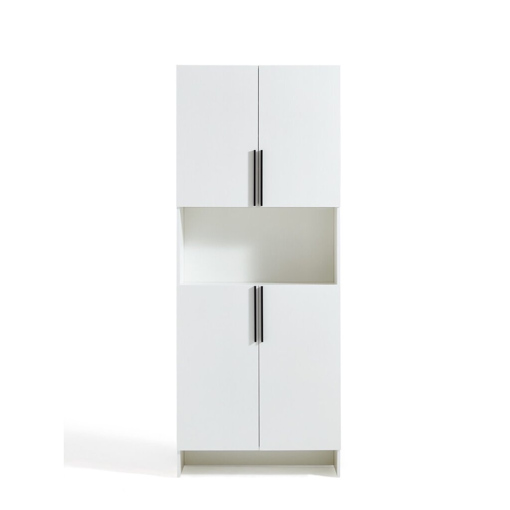 Armoire d'entrée 4 portes 79x33x200 cm Blanc