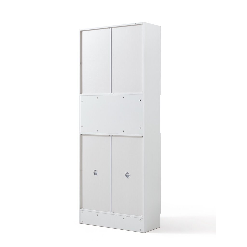 Armoire d'entrée 4 portes 79x33x200 cm Blanc