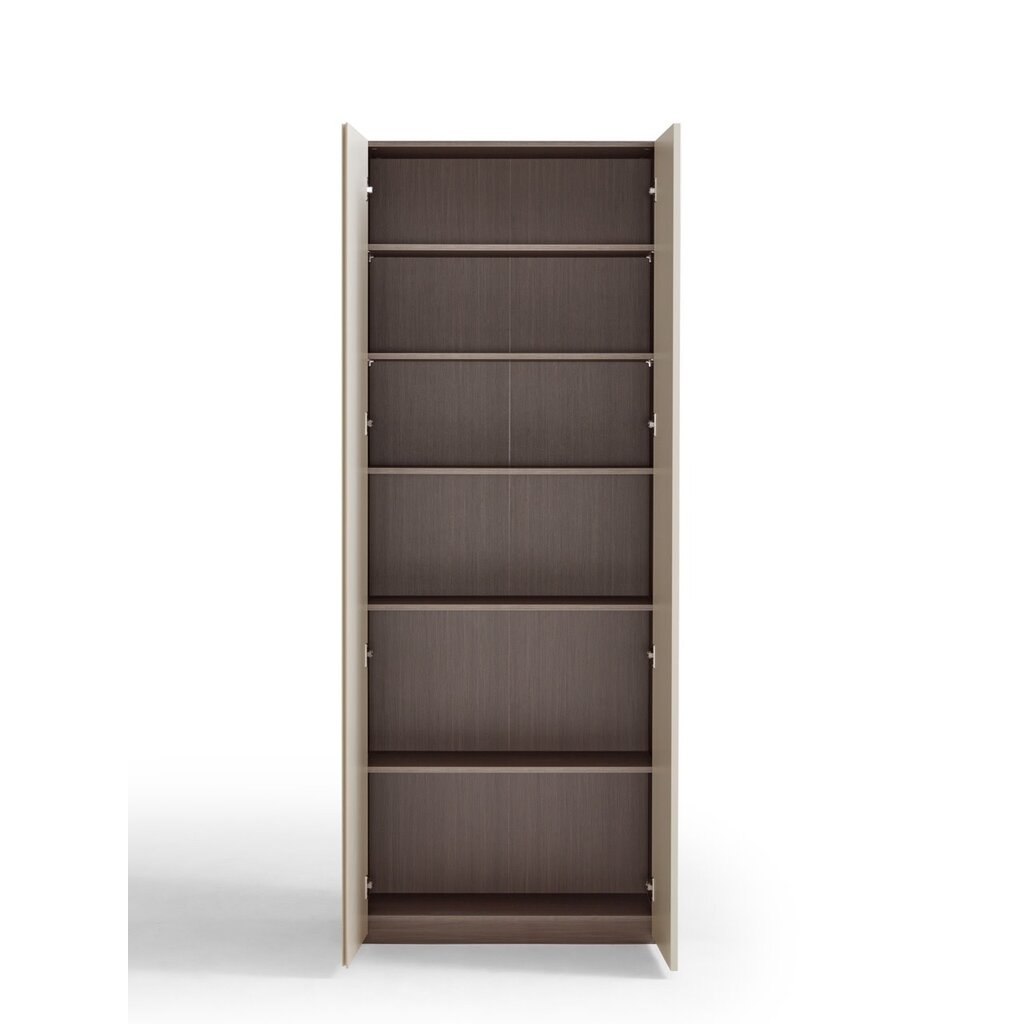 Armoire 2 portes 80x35x210 cm Marron gris