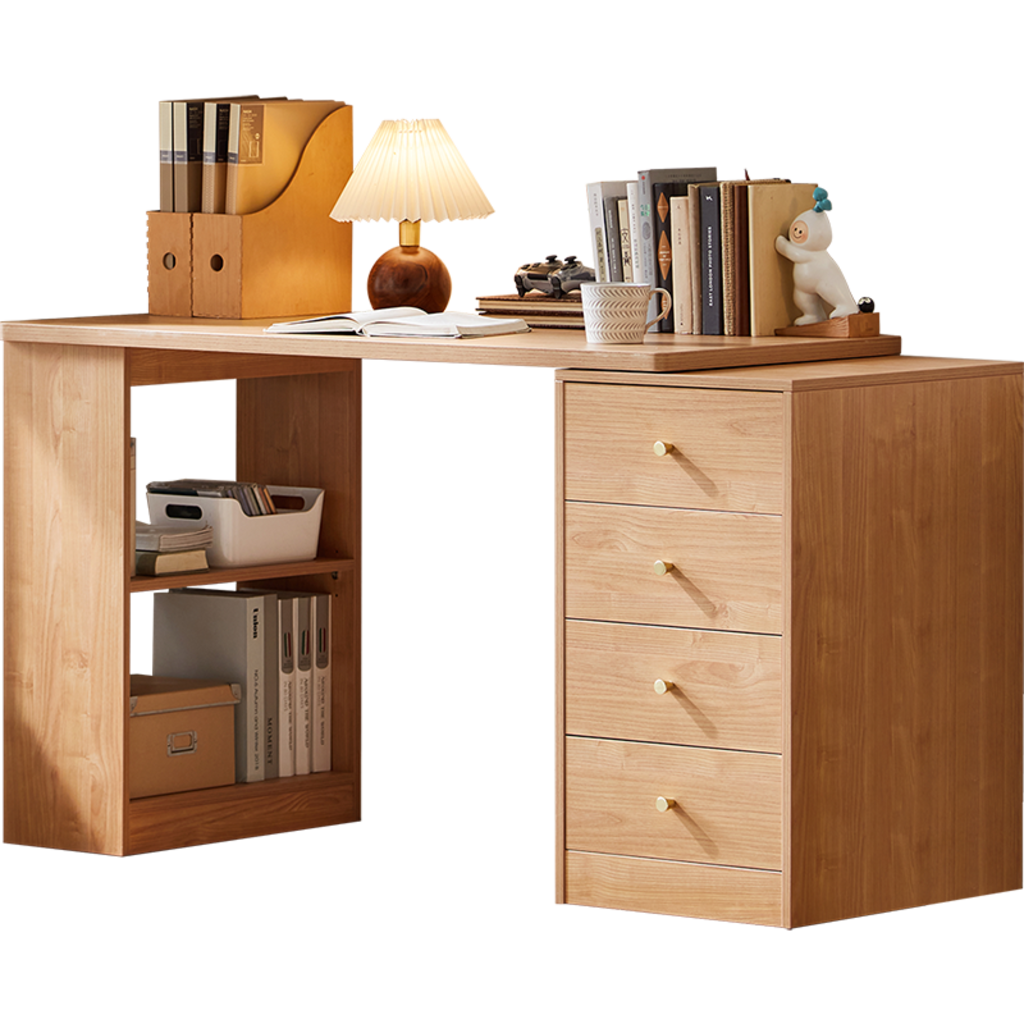 Bureau 4 tiroirs 120 cm Bois