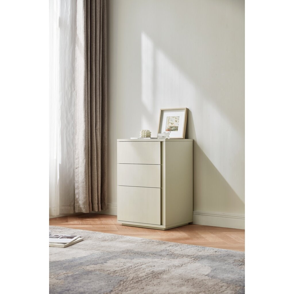 Commode 3 tiroirs 45 cm Blanc