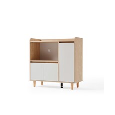 Cuisinette 3 portes avec pieds 90x40x91 cm Bois