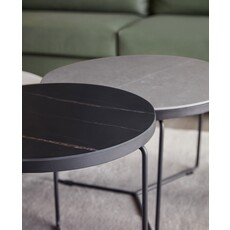 Table basse ronde Ø90x37 cm Noir