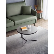 Table basse ronde Ø90x37 cm Noir