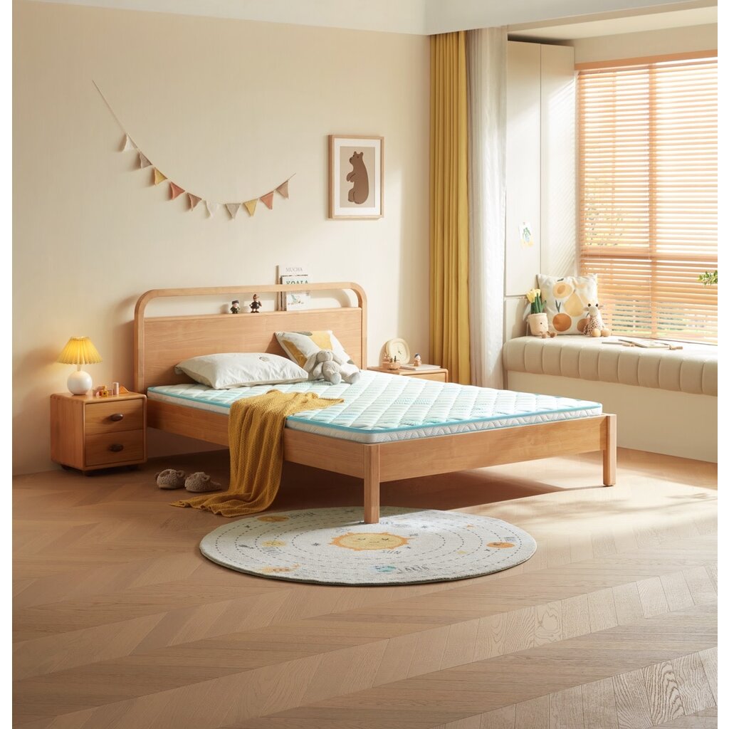 Matelas enroulable 100x200 cm 5 cm d'épaisseur Blanc