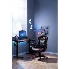Fauteuil Gaming ajustable Noir + Rouge