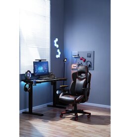 Fauteuil Gaming ajustable Noir + Rouge