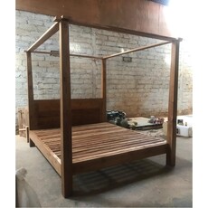 Lit canopy Madagaskar 180x200 cm Brut (BT-405)