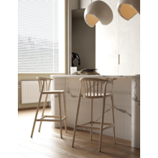 Athènes - Chaise de bar en résine 65 cm