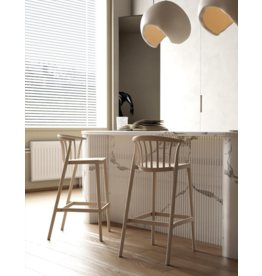 Athènes - Chaise de bar en résine 65 cm