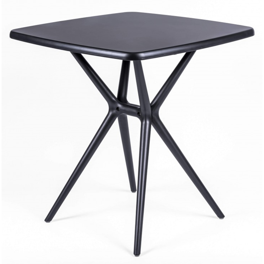 Table d'extérieur en résine carrée 70x70x74 cm