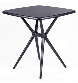 Table d'extérieur en résine carrée 70x70x74 cm