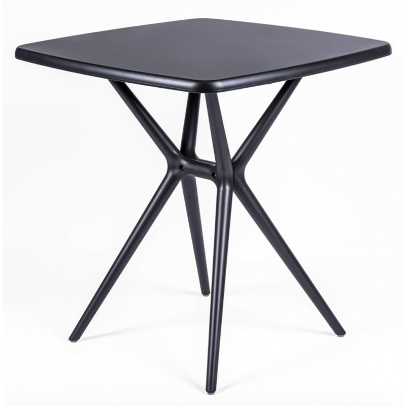 Table d'extérieur en résine carrée 70x70x74 cm