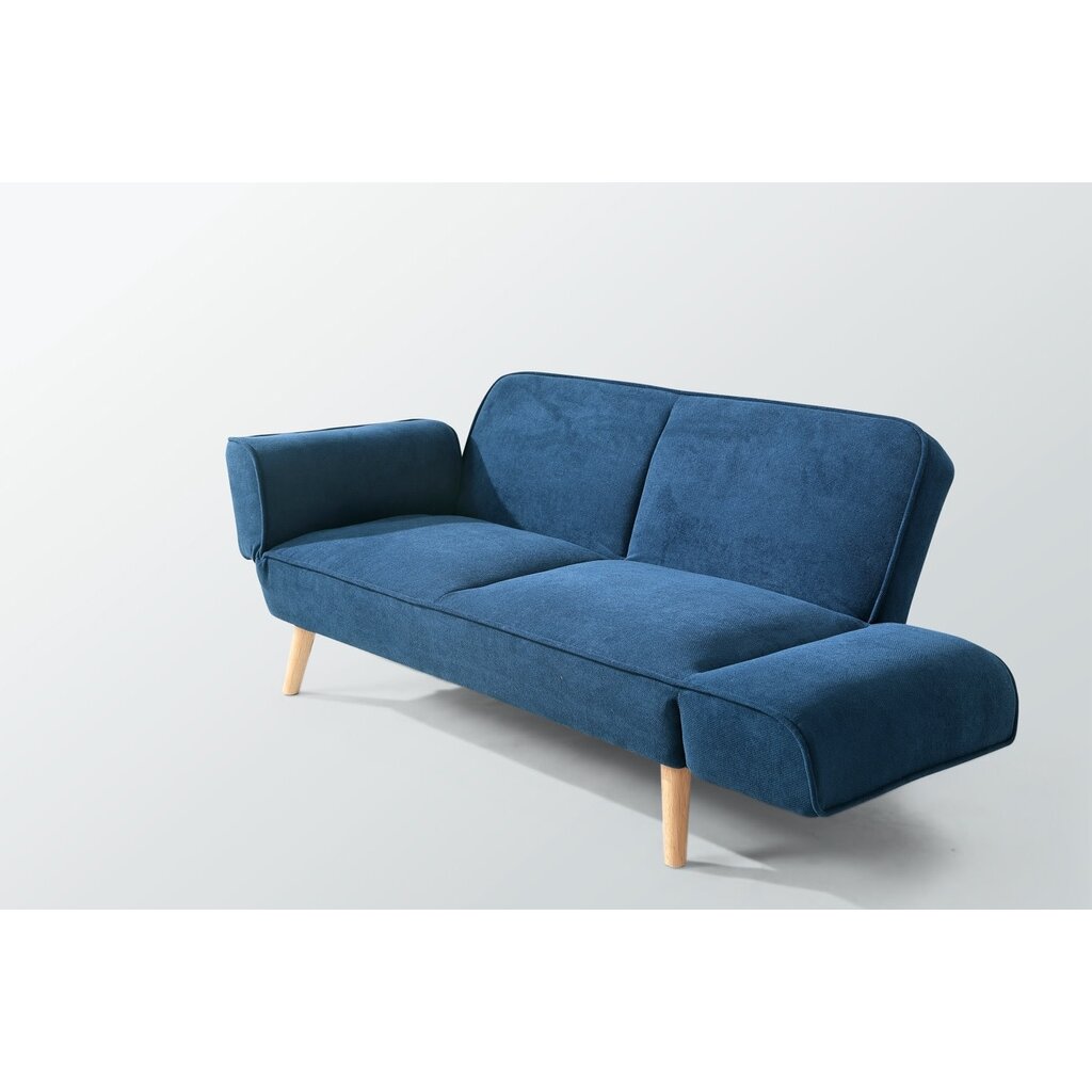 Canapé clic clac 152x83x70 cm bleu