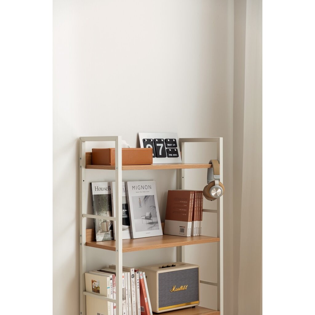 Étagère métal 4 étages blanc