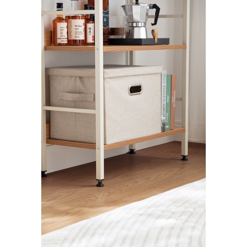 Étagère métal 4 étages blanc