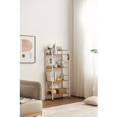 Étagère métal 4 étages blanc