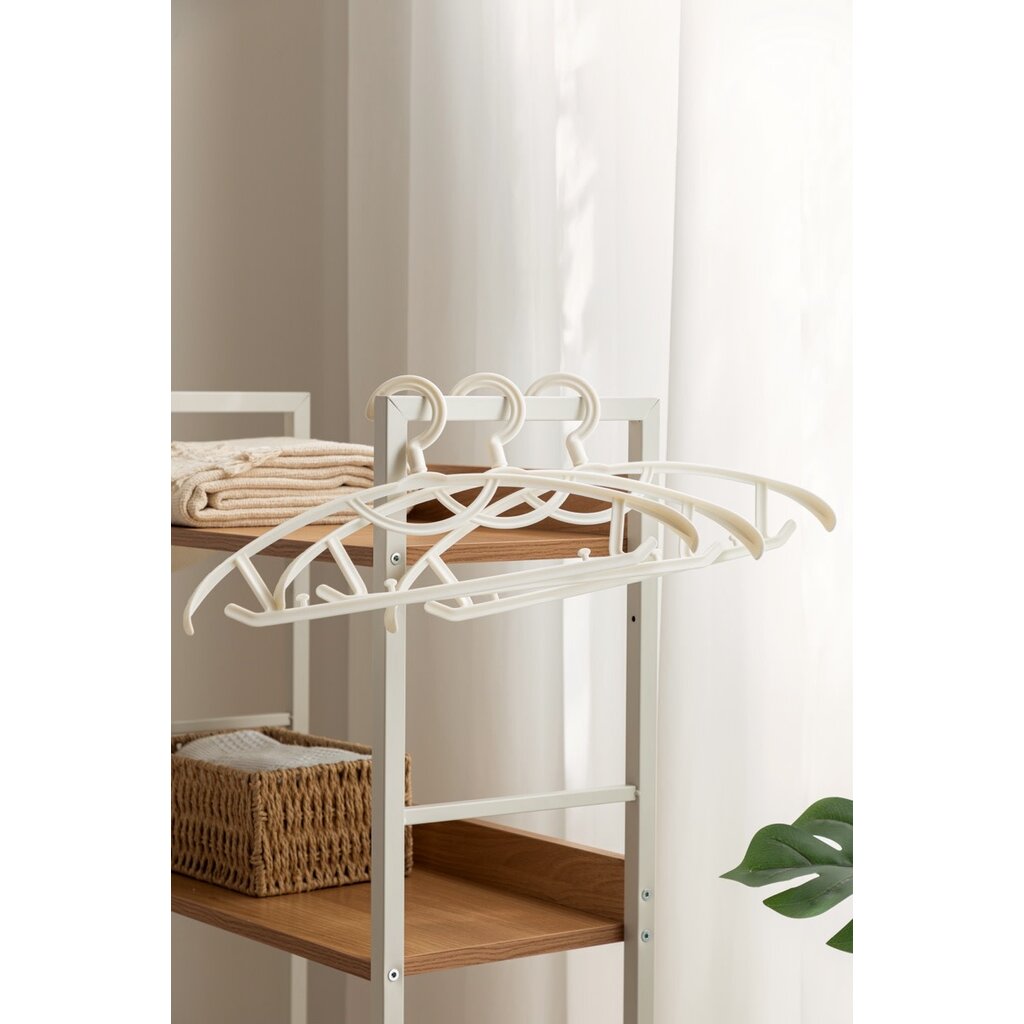 Étagère métal 4 étages blanc