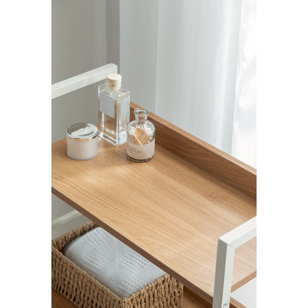 Étagère métal 4 étages blanc