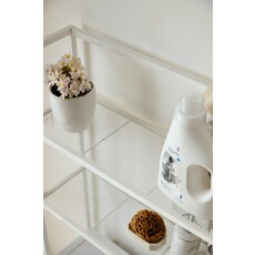 Étagère de rangement métal Blanc