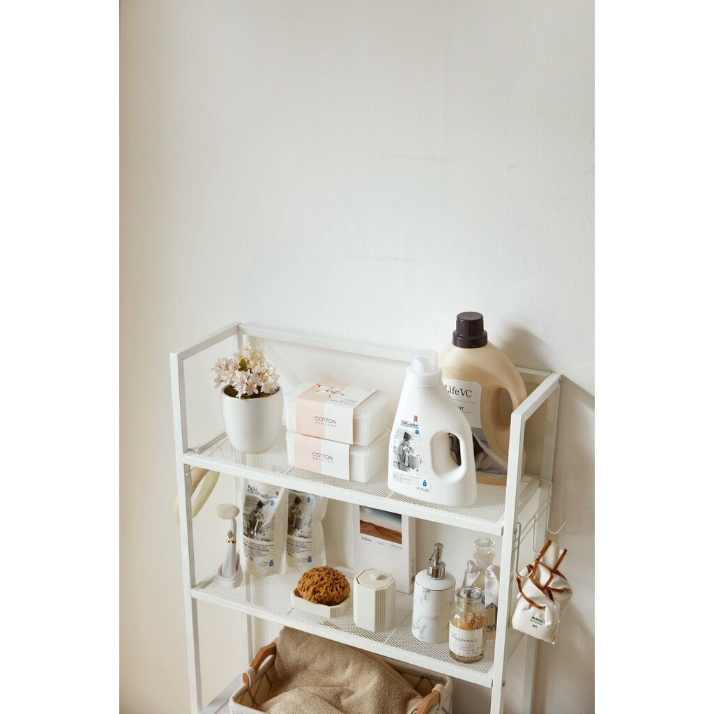 Étagère de rangement métal Blanc