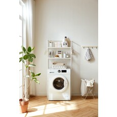 Étagère de rangement métal Blanc