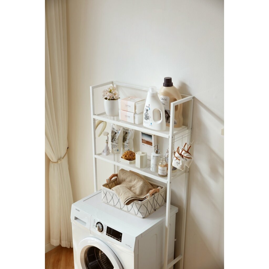 Étagère de rangement métal Blanc