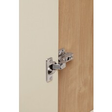 Armoire 4 portes 160x62x210 cm blanc + bois naturel