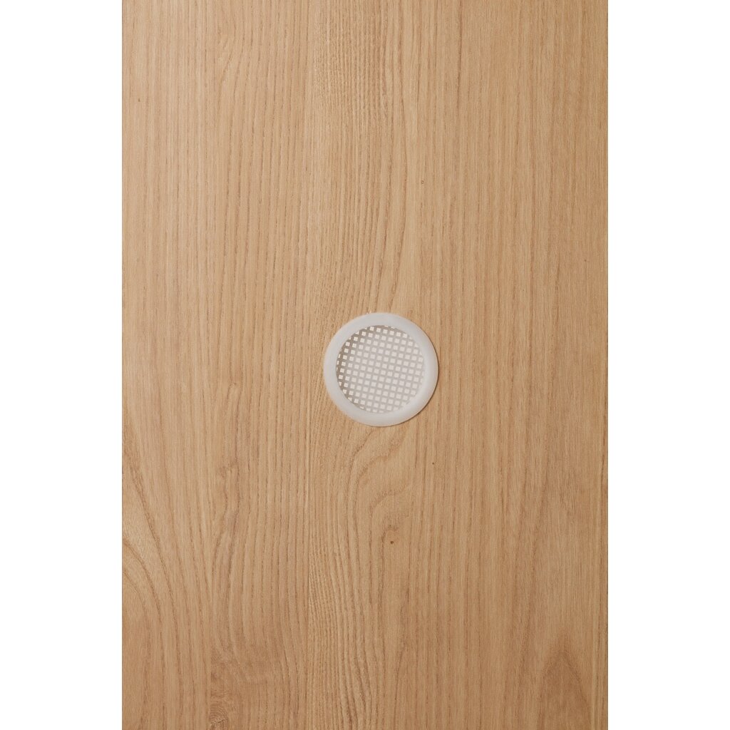 Armoire 4 portes 160x62x210 cm blanc + bois naturel
