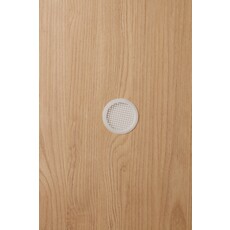 Armoire 4 portes 160x62x210 cm blanc + bois naturel