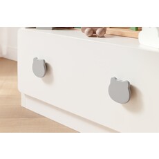 Meuble de rangement enfant 2 tiroirs blanc