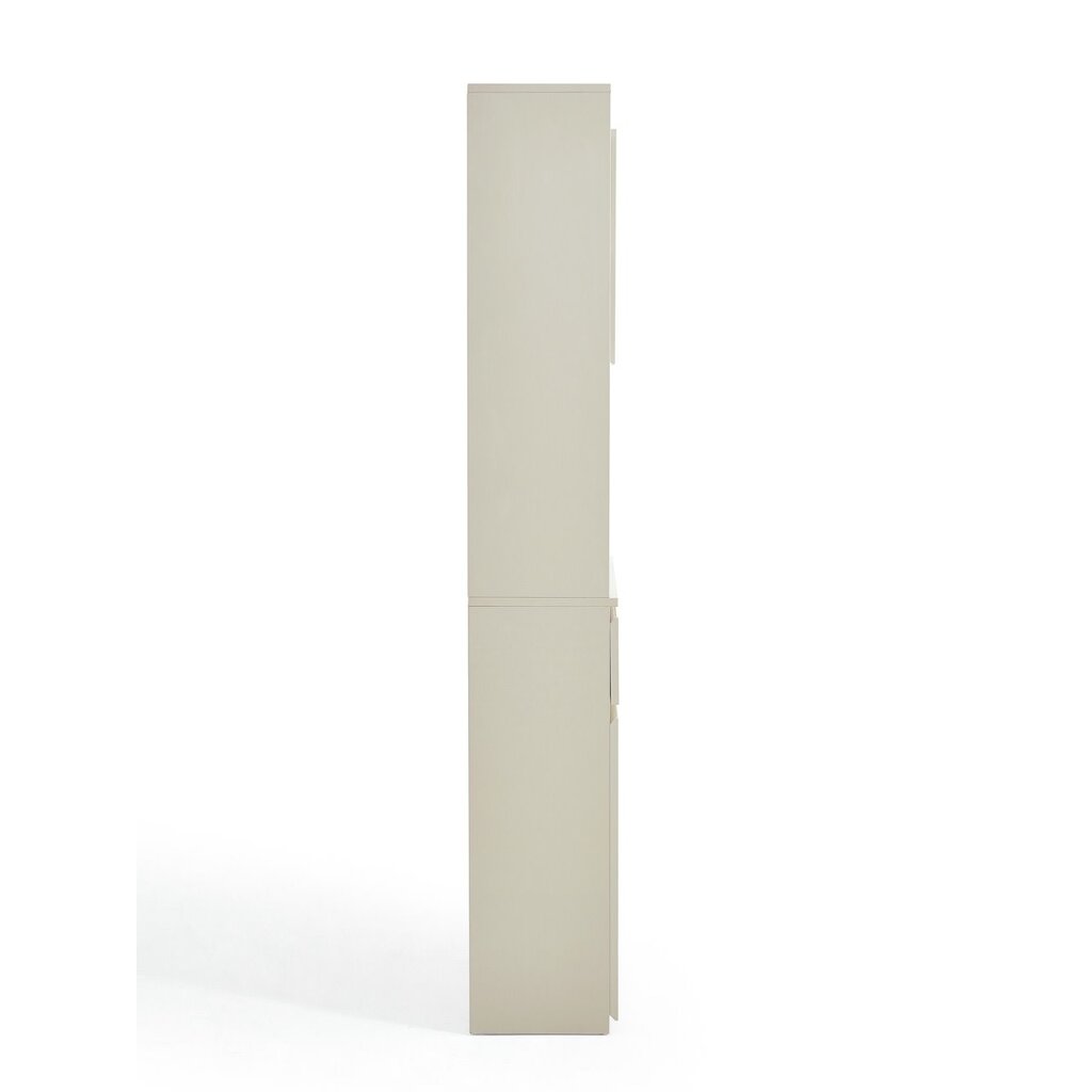 Vaisselier 4 portes 1 tiroir 120x32x200 cm blanc cassé