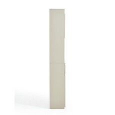 Vaisselier 4 portes 1 tiroir 120x32x200 cm blanc cassé