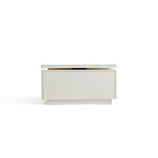 Table basse 2 tiroirs blanche