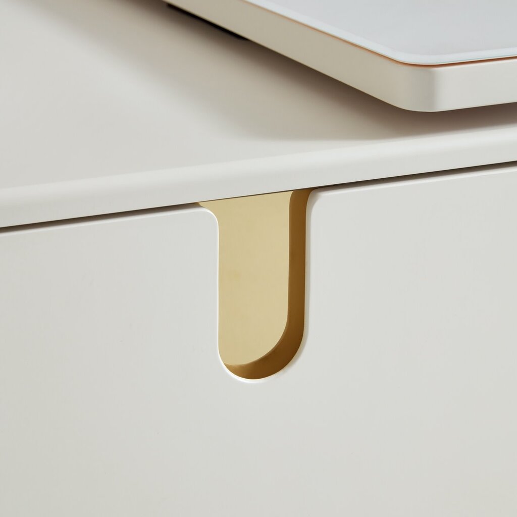 Table basse 2 tiroirs blanche