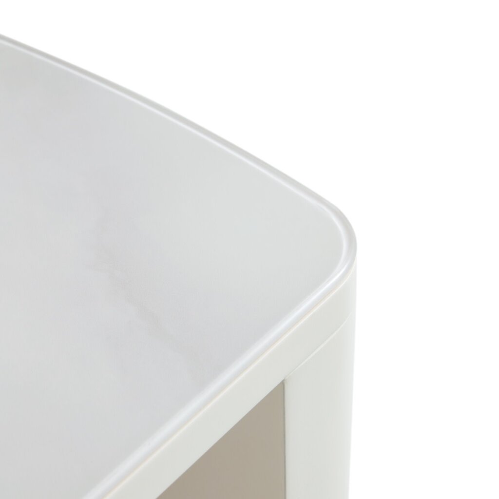 Table basse 2 tiroirs blanche
