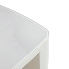 Table basse 2 tiroirs blanche