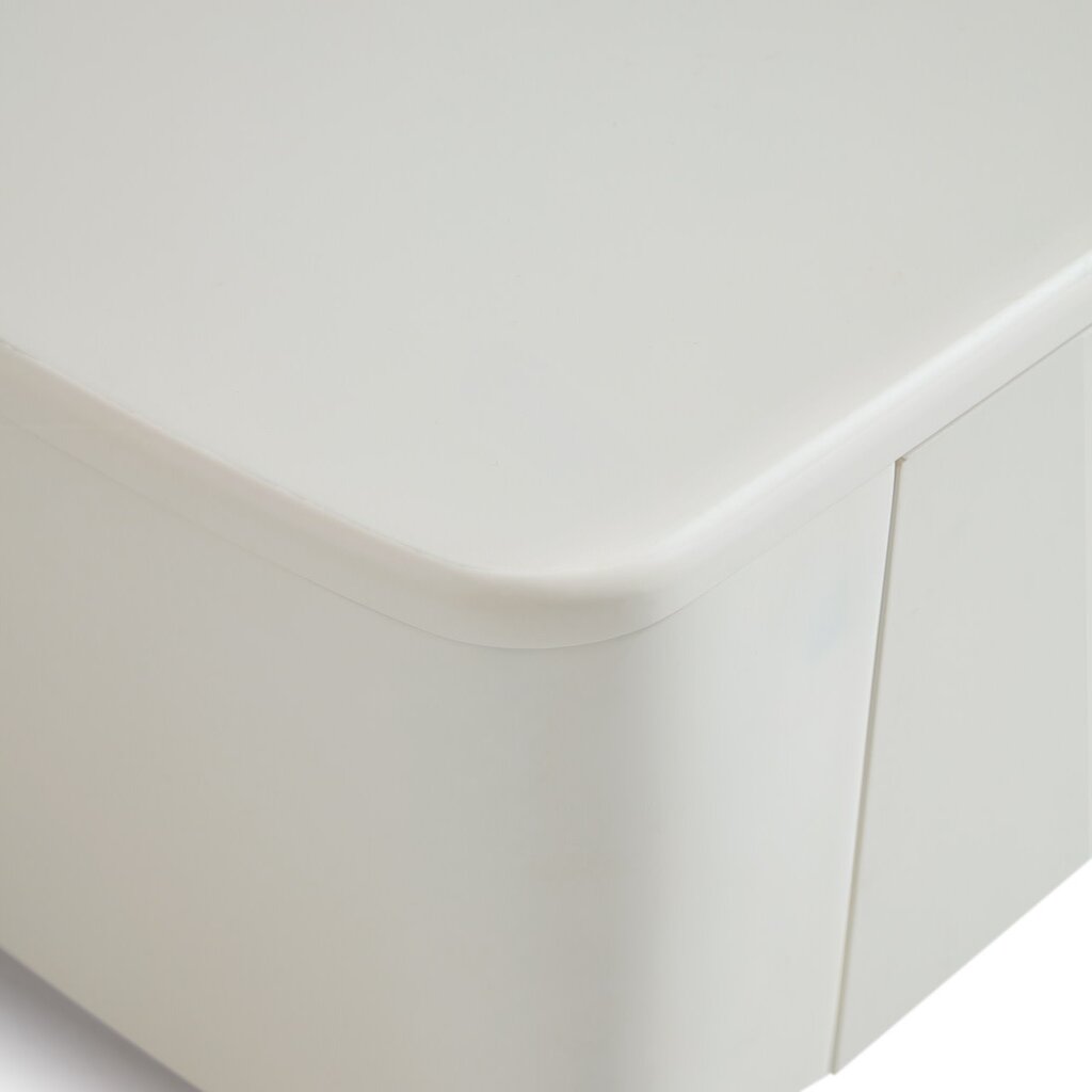 Table basse 2 tiroirs blanche